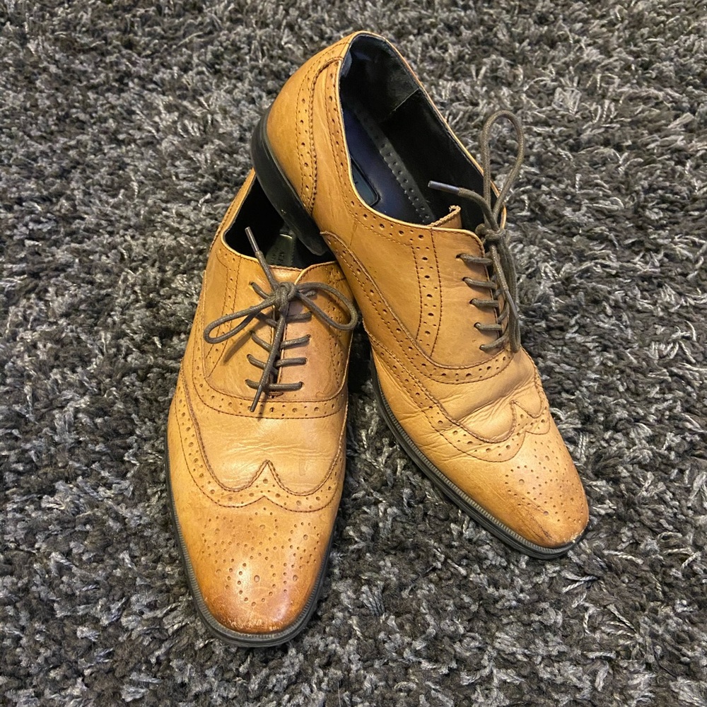 Alfani Platinum wingtips